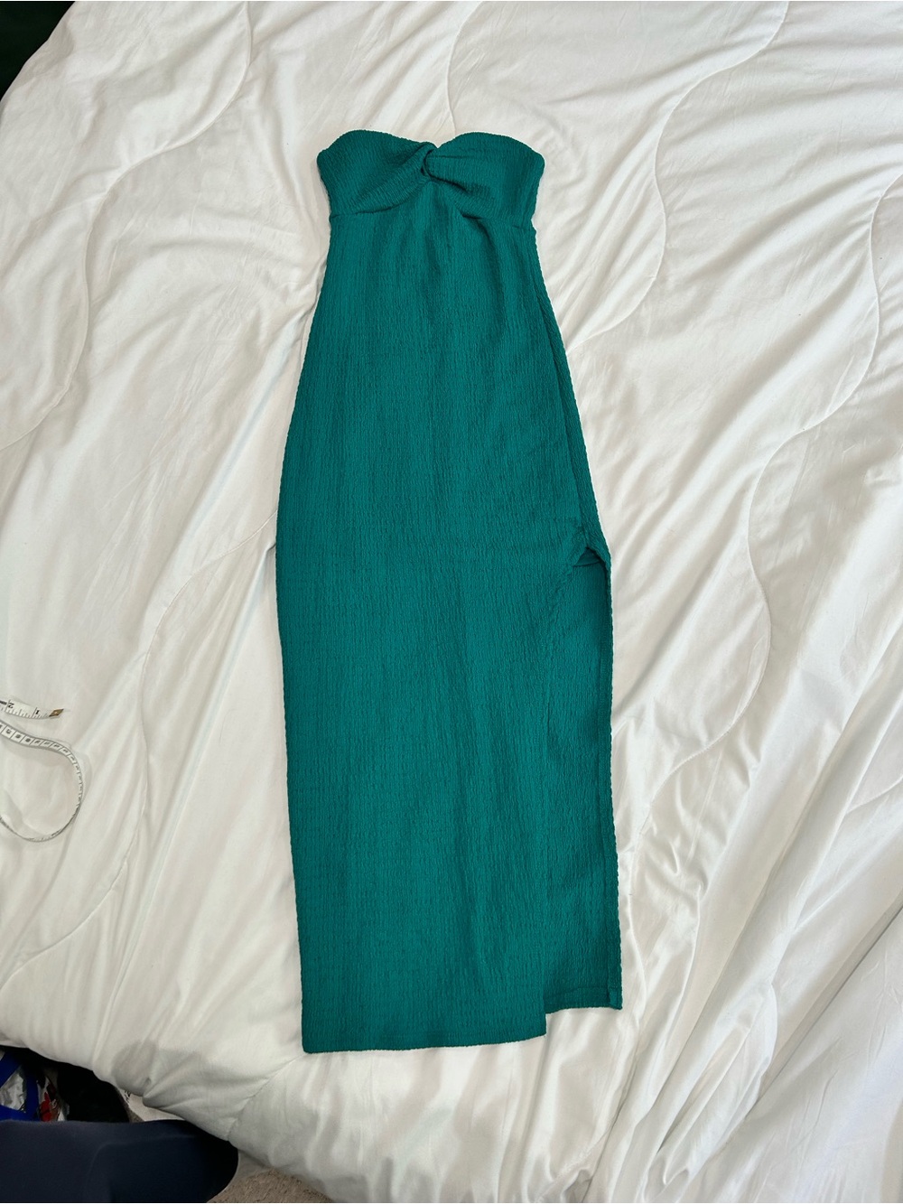 wild fable Strapless Teal Midi Dress